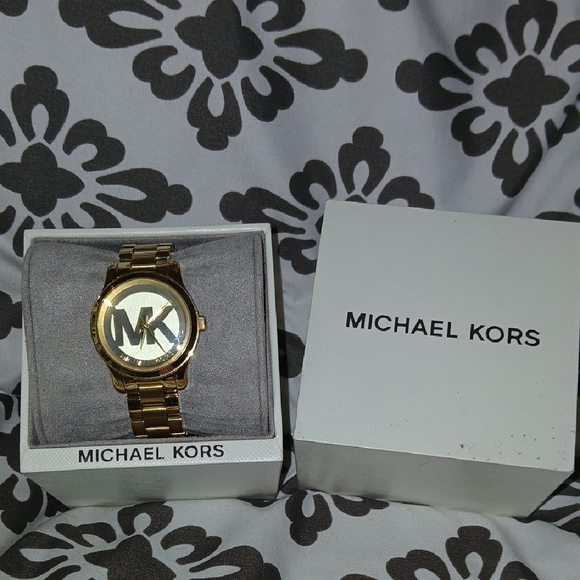 Michael Kors Jewelry - Michael Kors Gold-Tone Watch with Logo